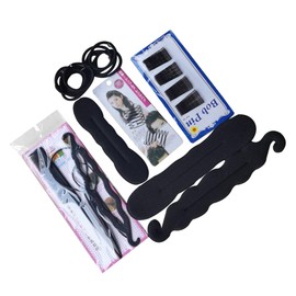 PACKOVE 1Set Bun Maker Kit DIY Styling Tools for Women Create Beautiful Ballet Buns Chignons Ponytails Lightweight Portable Hair Accessories