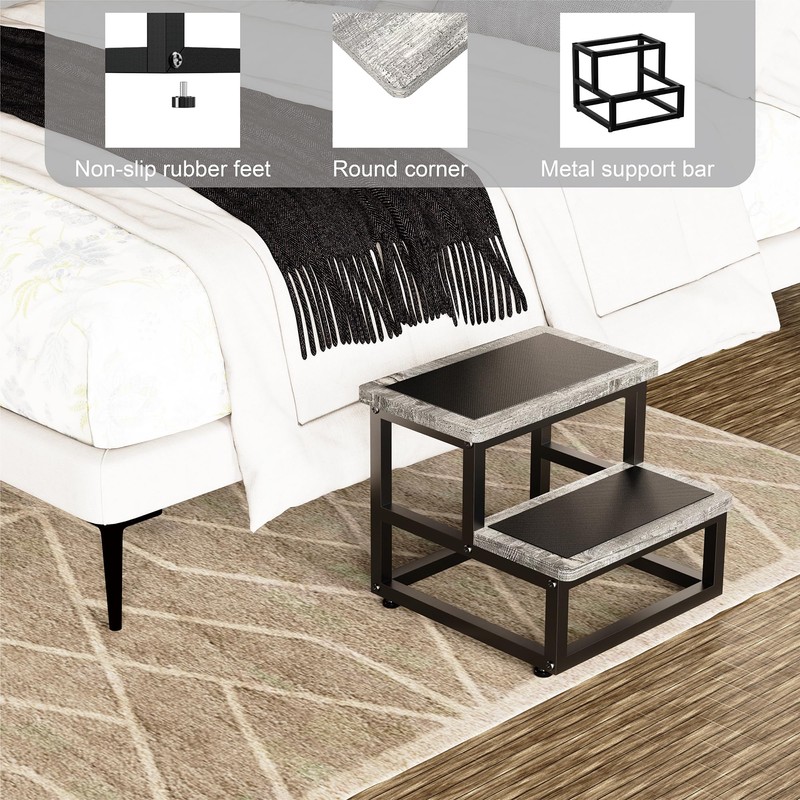 Step Stools for Adults Kids, Heavy Duty Sturdy Foot Stool