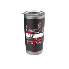 TKD Korean Martial Arts Tae Kwon Do Fighter Taekwondo Stainless Steel Insulated Tumbler