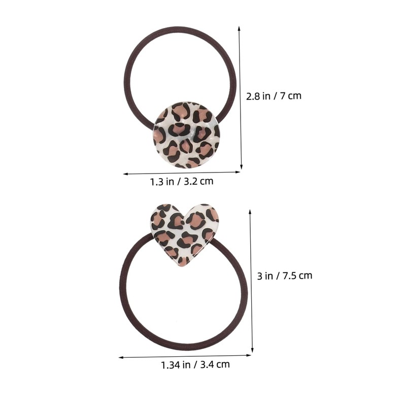 TOVINANNA 12pcs Elastic Hair Ties Leopard Hair Rope Fashion Women