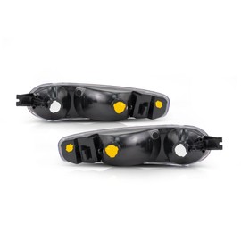 KarParts360 For 2001-2005 GMC Yukon Pair Park/Signal/Side Marker Lights Driver and Passenger Side Unit Includes Signal/Marker & Running Lamps; Denali GM2520182 GM2521182 For 15199554 15199555