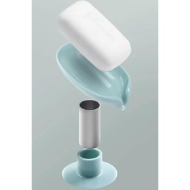 Soap Holder Soap Dish Self Draining Soap Holder, Bar Soap Holder,Leaf Shape Soap Holder Soap Saver, Extend Soap Life, Keep Soap Bars Dry Clean & Easy Cleaning