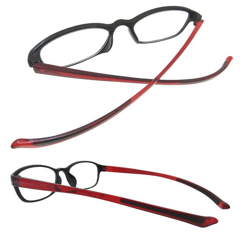 [CACALU] 首に掛かる 老眼鏡 スクエア おしゃれ シニアグラス 軽量 TR90素材 ブルーライトカット くもり止めコート