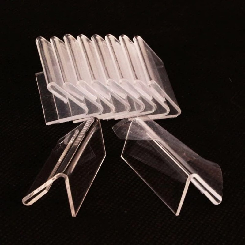JIHUOO 15 Pcs 2 x 4cm Clear Acrylic Card Display
