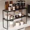Magheo Expandable Kitchen Countertop Organizer, 2 Pack Stackable Cabinet Shelf