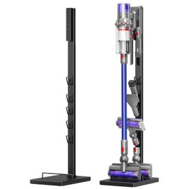 pickpiff Vacuum Cleaner Stand Compatible with Dyson V15, V12, V11, V10, V8, V7, V6 & G5 – Freestanding Holder with Accessory Storage, No Drilling Required, Easy Installation