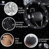 NBTEPEM 27 PCs Black Bling Car Accessories Set for Women,