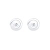 Elli Women's Earrings Spiral Basic Modern with Crystal in 925