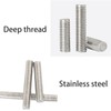 10pcs Steel Studding Threaded Bar Rod,Stainless Steel Threaded Rod Full