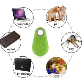 Wireless Bluetooth 4.0 Key Finder | Smart Wireless Anti Lost Key Tracker | Wireless Locator and GPS Integration |Tracker for Kids Phone Car Wallet Luggage Pet children bags suitcases (GREEN)