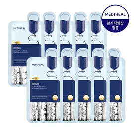 Mediheal Derma Plus Intensive Moisturizing Birch Mask 10 Sheets / 메디힐 더마플러스 집중보습 자작나무 마스크 10매