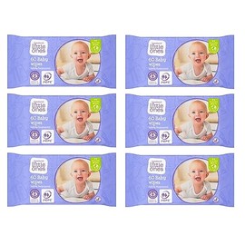 6x Little Ones Wipes Lightly Fragranced Wipes 60 Pack