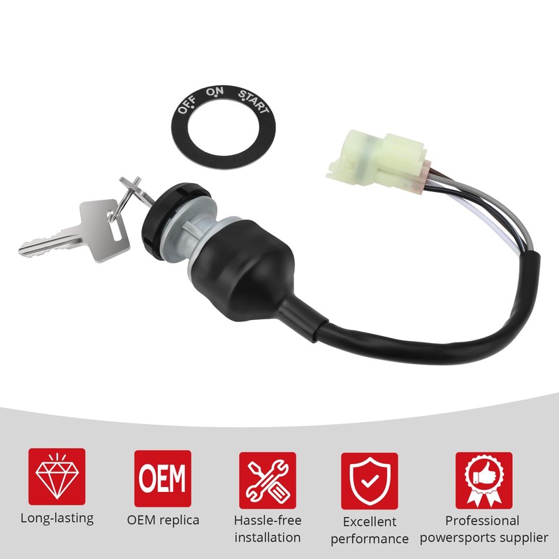 JAVIK Ignition Key Switch for Kawasaki PRO-MX KAF700 EPS KAF700