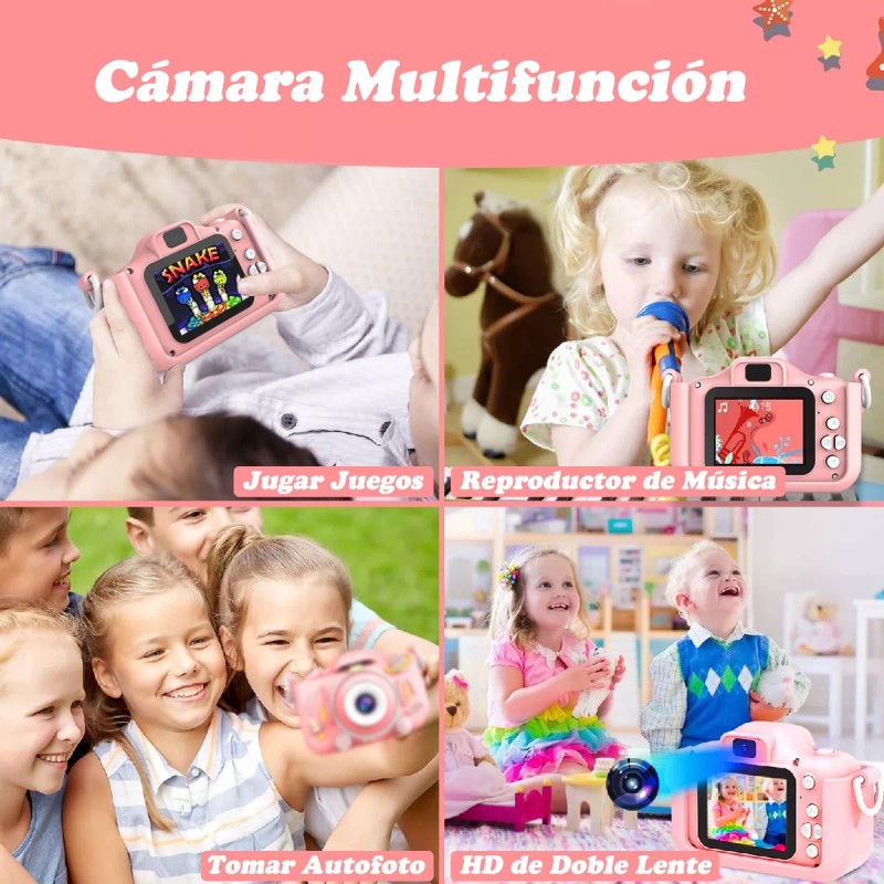 Lostrain Camara Digital Para Niña Mini Cámara Fotografica De Juguete