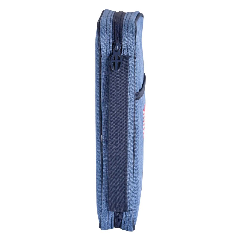 TD A4 Denim Fabric Bible Cover with Zipper Closure Book