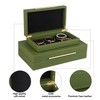 HofferRuffer Faux Leather Decorative Boxes Set of 2, Large Nesting
