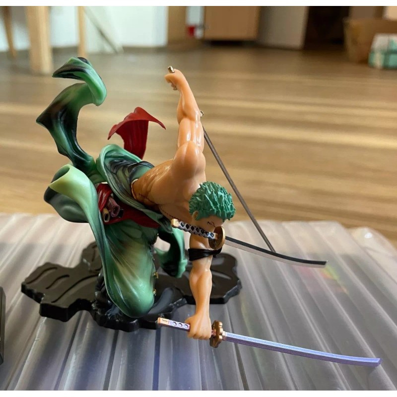 Pmarket Figura Colección Zoro Roronoa De One Piece En Pedestal