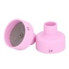 2Pcs TIG Welding Cup 24# Ceramic Nozzle 2.4mm Center Hole