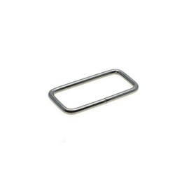 10pcs Metal Wire Formed Rectangle Ring Belt Loop Bra Buckle Package Accessories (Black Gun, 1-1/2''(38mm))