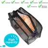 1PC Black Mesh Shower Caddy Toiletry Bag, Dorm Room Portable