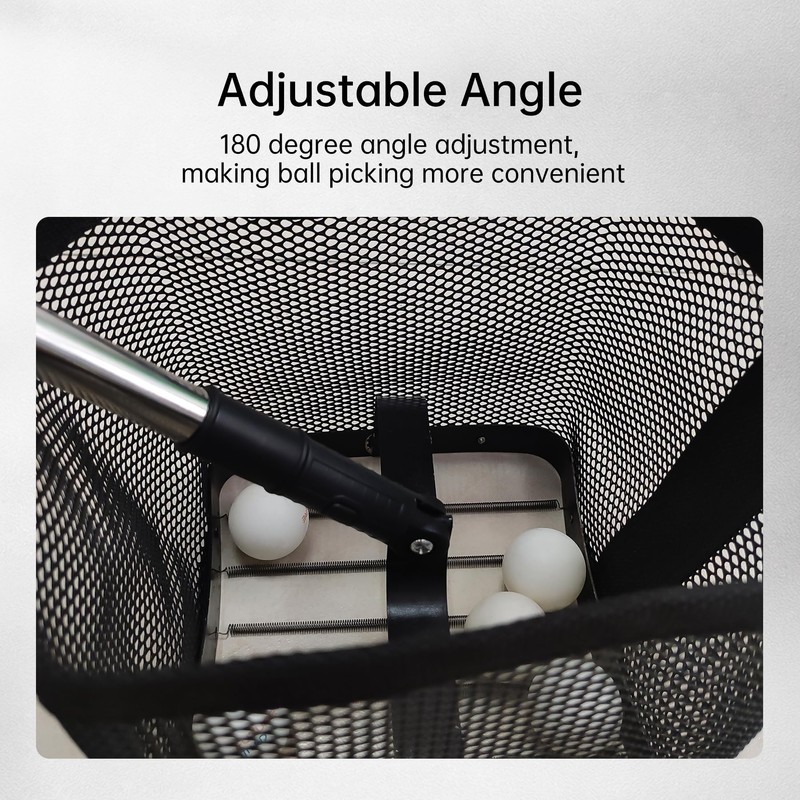 PONGBOT Table Tennis Ball Picker Retractable Ping Pong Ball Collector-Can