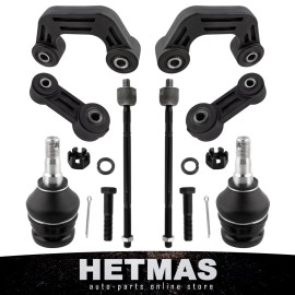 BOXI 8PCS Lower Ball Joints Sway Bar Ends Inner Tie Rods For Subaru Impreza 1998-2001