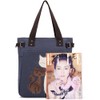 Classic Canvas Tote Bag Casual Elegant Shoulder Bag Clever Cat