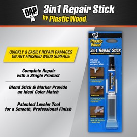 DAP Plastic Wood 3 in 1 Repair Stick, Dark Gray (7079804096)