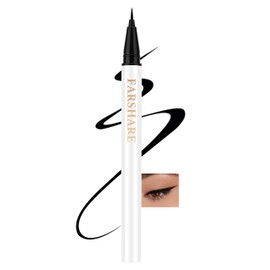 Erinde Eyeliner Stift mit Ultra-Feiner Spitze, Wasserfest & Wischfest, Flüssig-Eyeliner für Präzise Linien, Hochpigmentiert & Langhaftend, Für Kreative Looks und Exaktes Augen-Make-up #01