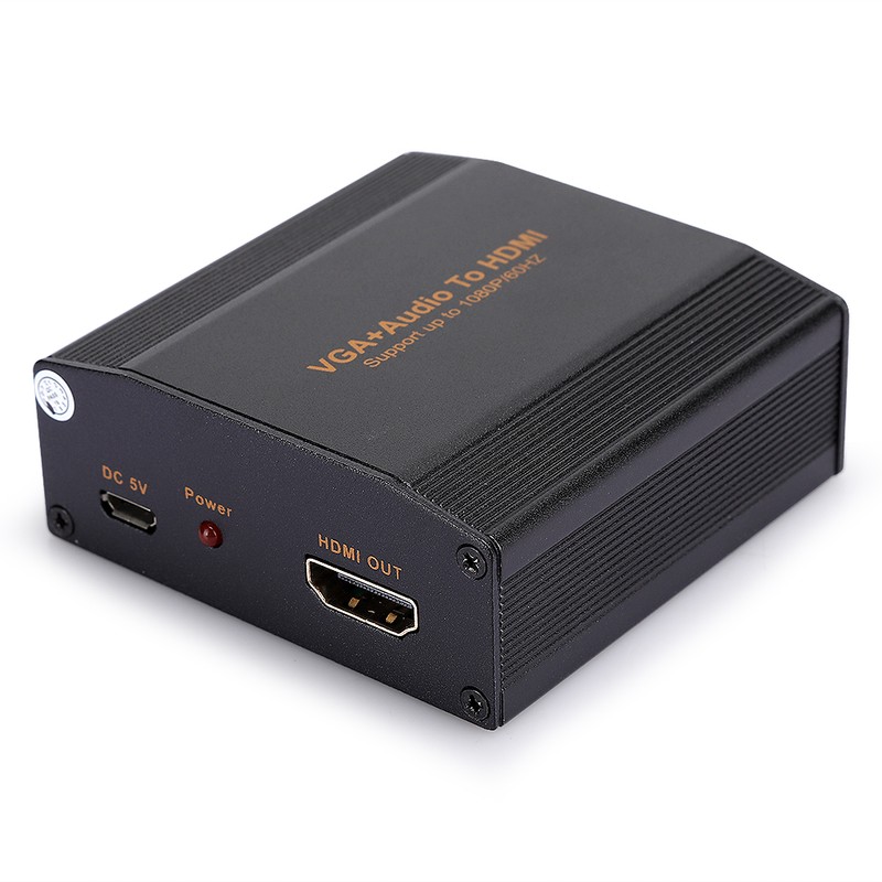 VGaAudio to HDMI 1080P Portable Audio Converter Convertor Adaptor Equipment