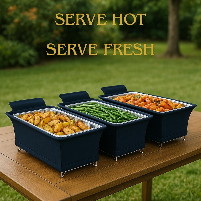 4 Pack - Brooklyntrend Chafer Wind Guard, Chafing Dish Wind