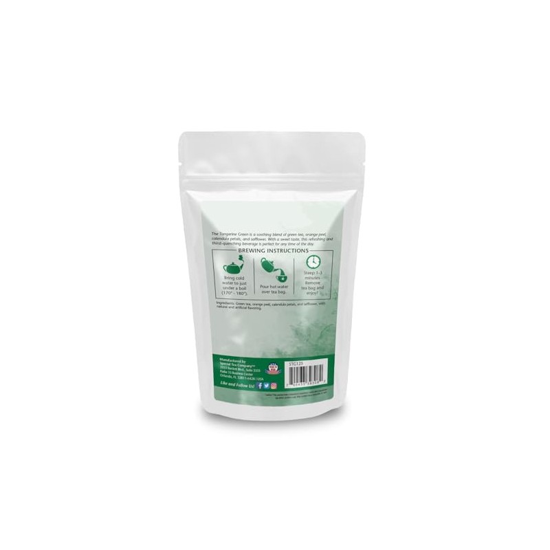 Special Tea Tangerine Green Tea, 20 Tea Bags