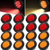 Retisee 16 Pcs 2.5 Round Clearance Lights 13 LED Front