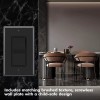 Maxbright Decora 3 Way Light Switch black,Paddle Rocker with wallplate,UL