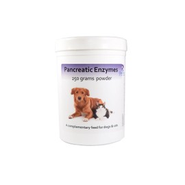 Pancreatic Digestive Enzyme Powder for Dogs & Cats - Amylase, Protease and Lipase Health Supplement for Dog & Cat | 250g Powder