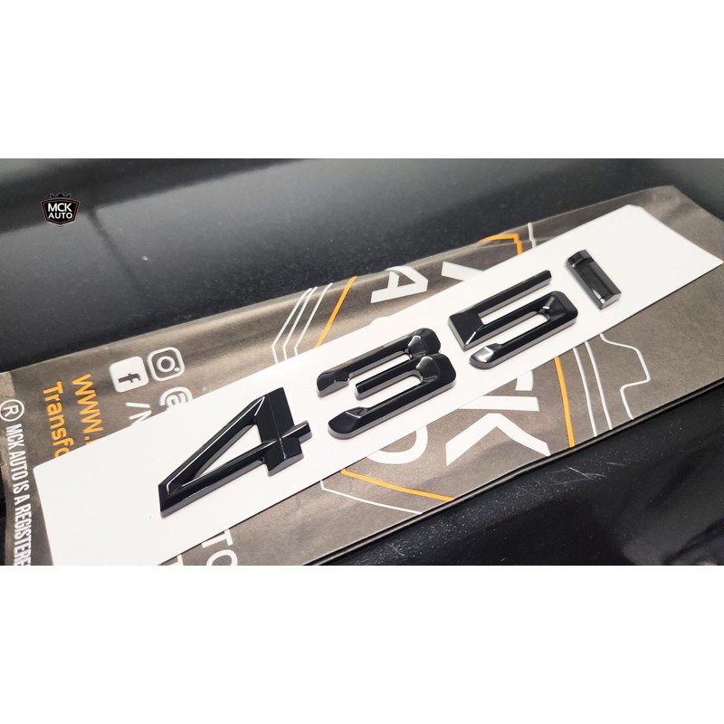 MCK Auto - 435i Black Glossy Front Rear Rear Black