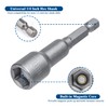 Bestgle 10 Pcs Magnetic Power Nut Sockets Driver Set, 1/4