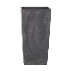 Urban Square Concrete Effect 7.2 L Pot with Tank, Dimensions (mm) 170 x 170 x 325, Colour: Anthracite