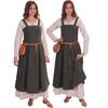 Anna - Medieval Viking Apron Overdress with Laced Back -