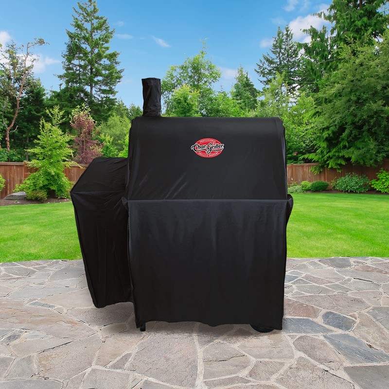 Char-Griller® Durable Polyester Grill and Smoker Cover with Waterproof Material,