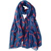 GlamLondon Women's Chillies Print Scarf (Blue)