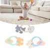 3pcs Silicone Shell Teething Ring Soothes Gum Soreness Crab Shell