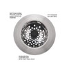 KitchenAid Stainless Steel Sink Strainer, Black