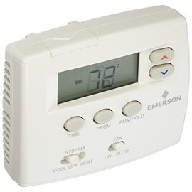 White Rodgers Emerson 1F80-0224 Single Stage 24 Hour Programmable Thermostat,Blue