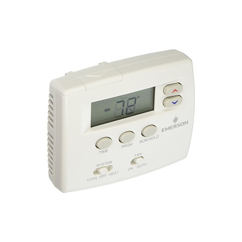 White Rodgers Emerson 1F80-0224 Single Stage 24 Hour Programmable Thermostat,Blue