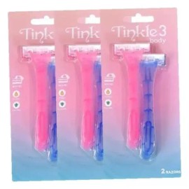 Dorco 도루코 팅클3 여성용 휴대 바디 면도기 2개입 X 3개 Dorco Tinkle 3 Women's Portable Body Razor 2-Piece x 3 [Single item]