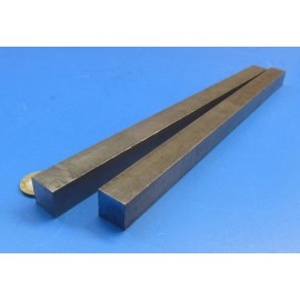 Basic 12L14 Square Carbon Steel Bars, 3/4" Square x 1 Ft Length, 2 Pcs,  2 Ft