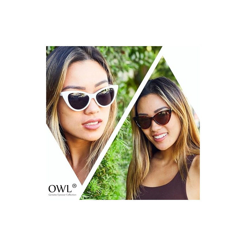 3 pairs Cat Eye Sunglasses Plastic Black White frames Tint