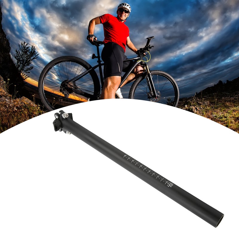 Bike Seat Post Lightweight Version Seatpost 27.2mm Carbon Fiber Seat