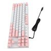 Mechanical Keyboard 87 Keys Blue Switch Ergonomic Multicolor Backlight Design